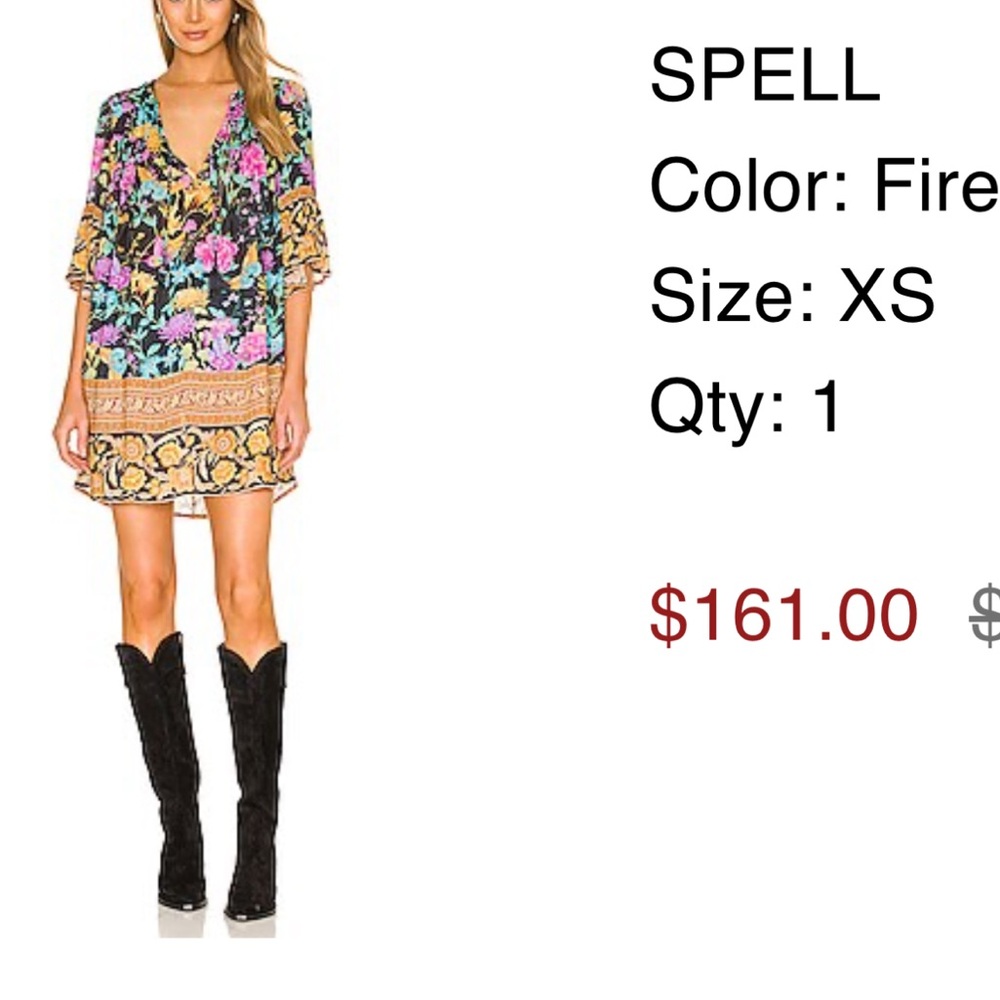 Revo Vibrant Floral Mini Dress